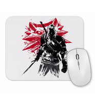 The Witcher  Wolf Silhouette Mouse Pad