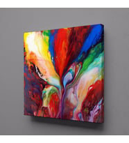 RENKLİ KANVAS TABLO 90x90cm (Karışık)