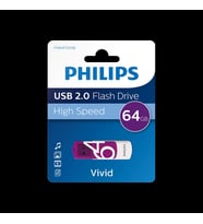 Phılıps Fm64fd05b, 64gb, Usb 2.0, Vivid, Mor, Flash Disk