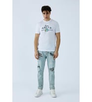 Ecko Unltd. 111040050 Joshua White Erkek Tshirt (Beyaz)