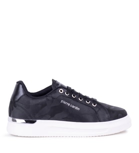 Pierre Cardin 28234 Erkek Sneaker Ayakkabı Beyaz Ayakkabı (Siyah)