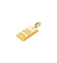 14 Ayar Altın Külçe Fine Gold Kolye Ucu 1,05 gr
