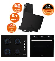 Ferre ve AFM Tech MARKALI Nex SessizTurbolu Dijital  Siyah Ankastre Set ( D063-SA +FM7700 +FM2200 )
