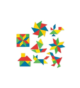 Kutu Oyunları 03698 Dede, Tangram 28 Parça Yapboz Eyitiçi Oyuncak Oyun
