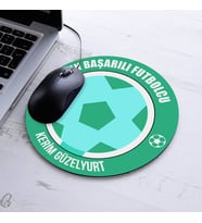 En Başarılı Futbolcu İsme Özel Yuvarlak Mousepad
