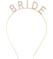 River World Bekarlığa Veda Altın Gold Renk Kristal Taş Bride Tacı