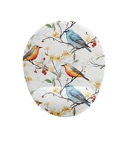 Kuş Desenli Bilek Destekli Mouse Pad (Çok Renkli)
