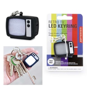 Kikkerland RETRO TV LED KEYCHAIN Işıklı ve Sesli Anahtarlık