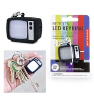 Kikkerland RETRO TV LED KEYCHAIN Işıklı ve Sesli Anahtarlık