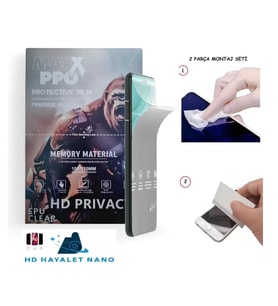 Huwai Enjoy 90 PRO MAX Uyumlu NANO Ekran Koruyucu Esnek ULTRA İnce - MAXXPRO - HD ŞEFFAF HAYALET