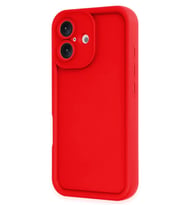 Newface Apple iPhone 16 Kılıf Viera Silikon - Kırmızı