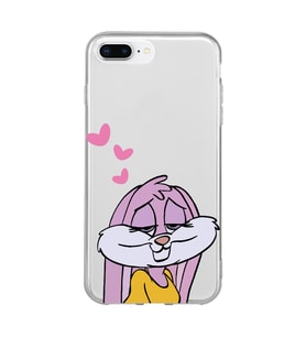 Iphone 7 Plus ve 8 Plus Uyumlu Lola Bunny Tasarımlı Şeffaf Telefon Kılıfı