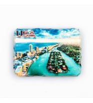 ABD Miami Temalı Kırık Magnet (Karışık)