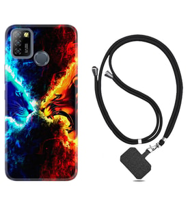 INFINIX Smart 4 5 6 Zero 8 S5 Pro Kılıf Boyun Askılı Silikon Red Blue Leon 1714