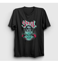 Presmono Unisex Siyah Fortune Teller Ghost T-Shirt 51781tt