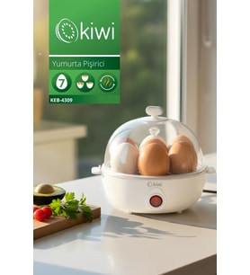 Kiwi Keb-4309 7 Yumurtalık Yumurta Pişirici Beyaz