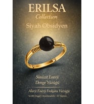 Sertifikalı Sinüzit Enerji Denge Yüzüğü – Siyah Obsidyen Ayarlanabilir Gold İnce Kasa Oğlak Akrep (Çok Renkli)