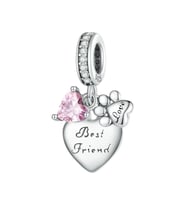Patili Dost Charm  925 Ayar Gümüş