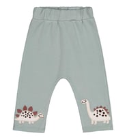 Civil Baby Paçası Dinozor Nakışlı 6-18 Ay Tek Alt Bebe - Yeşil 12-18 Ay (Çağla Yeşili)