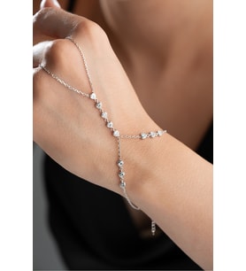 925 Ayar Gümüş Kalpli Taşlı Şahmeran (Silver)