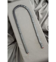 Hematit Doğal Taş Füme Rondela Kesim 4x8mm Dizi