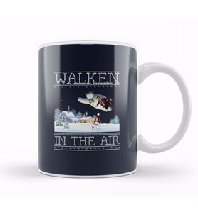 Christopher Walken In The Air Snow Man Christmas Knit Kupa Bardak Porselen