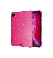 iPad Pro 11 2022 M2 Uyumlu Simli Parlak Görünümlü Zore Tablet Koton Kılıf (K.Pembe)
