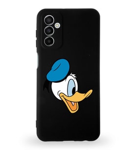 Samsung Galaxy A04s Uyumlu Lansman Kılıf Altı Kapalı İçi Kadife  Donald Duck-F Tasarımlı  Kapak (Şeffaf)