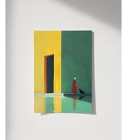 Çerçevesiz Poster Mimari Sessizlikler (Çok Renkli)
