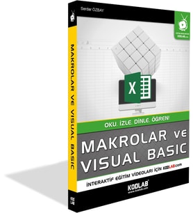 KODLAB YAYIN MAKROLAR VE VİSUAL BASİC EĞİTİM KİTABI (Siyah - Beyaz)