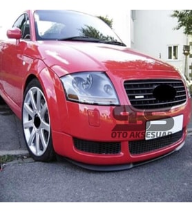 Audi TT MK1 8N 98-06 Cupra R Uyumlu Ön Lip Mat Siyah Ön Tampon Lip