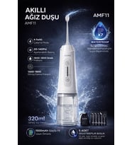 Auhma AMF11 Akıllı Şarjlı Ağız Duşu - 320ml Su Haznesi, 4 Modlu, Diş Temizleme Cihazı