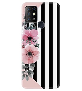 INFINIX Hot 8 9 10 11S Hot 10 Play 10T Kılıf Desemli Silikon Flowers 4 1390