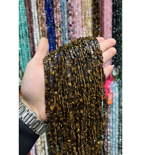 Kaplangözü Taşı 3x5mm Çift Delikli Dizi
