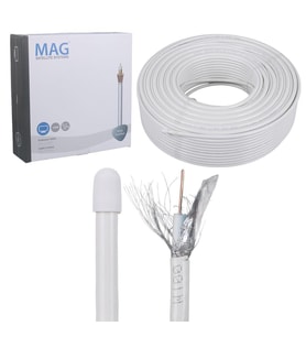 Mag RG6-U4 Bakır SAT1 Anten Kablosu 100 Mt