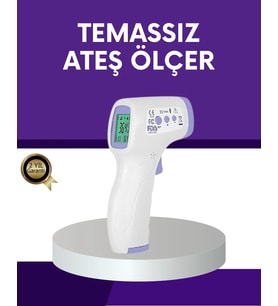 Temassız Ateş Ölçer Dijital Kızılötesi Termometre Hızlı Ölçüm