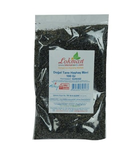 Haşhaş Tohumu Mavi Doğal Tane 100 Gr Paket