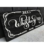 BK Gift Kişiye Özel Kabartma Tasarım Siyah(Ebony) Ahşap Bar Tabelası, Home Bar Tabela, Rustik Ev Dekorasyonu, Duvar Dekoru-9