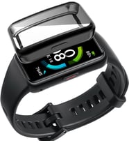 Huawei Watch Honor Band 7 ve Honor Band 6 / Band 6 Pro ile uyumlu Şeffaf Tam Kapatan Çerceve PC Kasa Koruma Gard Çerçeve Şeffaf