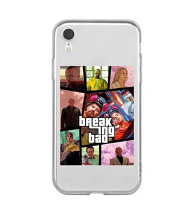 Iphone XR Uyumlu Breaking Bad Gta Tasarımlı Şeffaf Telefon Kılıfı