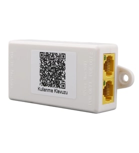 URANIUM POE-RP12 1 PORT POE GİRİŞ BESLEME+ 2 PORT POE ÇIKIŞ 10/100 PLASTİK KASA POE REPEATER