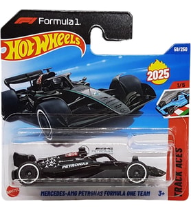 Hot Wheels Mercedes-Amg Petronas Formula One Team – Track Aces 1/5 – Hyx78 – Short Card – F1 – Matte