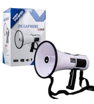 Ayt No-Tel 106U Bluetooth Usb Siren Ses Kayıt Özellikli Dahili Bataryalı 100 Watt Büyük Boy Megafon Hoparlör