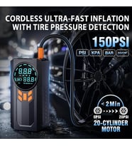 4 in 1 Çok İşlevli 150 PSI 7.4 V 8000 mAh Powerbank Özellikli Hava Oto Kompresörü