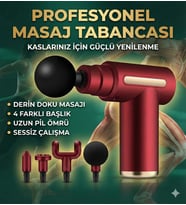 4 Başlıklı 6 Kademeli Titreşimli Şarjlı Mini Masaj Aleti