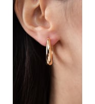 Elika Silver Kadın Rose Gold Halka Model Küpe (STD)