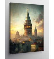 Kanvas Tablo Sisler İçinde Galata Kulesi