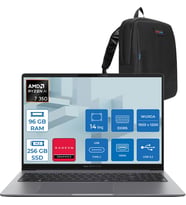 Asus Expertbook P3 PM3406CKA Ryzen Aı 7-350 96GB Ddr5 256GB SSD Radeon 860M 14.0-Inch, Wuxga (1920 x 1200) 300NITS Freedos Taşınabilir Bilgisayar PM3406CKAF26+ZETTAÇANTA