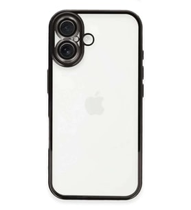 iPhone 16 Kılıf Razer Lensli Silikon - Siyah