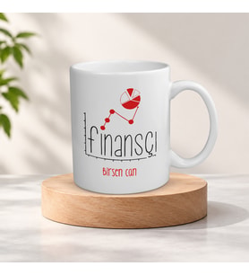 Kişiye Özel İsimli Finansçı Meslek Kupa Bardak